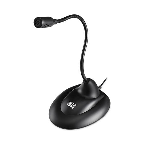 Image of Adesso Xtream M1 Desktop Omnidirectional Gooseneck Microphone, Black