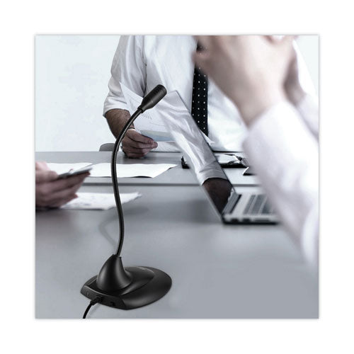 Image of Adesso Xtream M1 Desktop Omnidirectional Gooseneck Microphone, Black