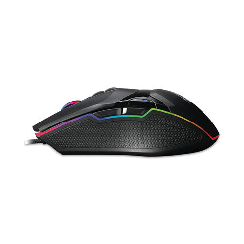 Image of Adesso iMouse X5 Illuminated Seven-Button Gaming Mouse, USB 2.0, Left/Right Hand Use, Black