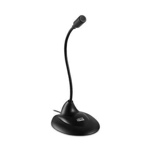Image of Adesso Xtream M1 Desktop Omnidirectional Gooseneck Microphone, Black