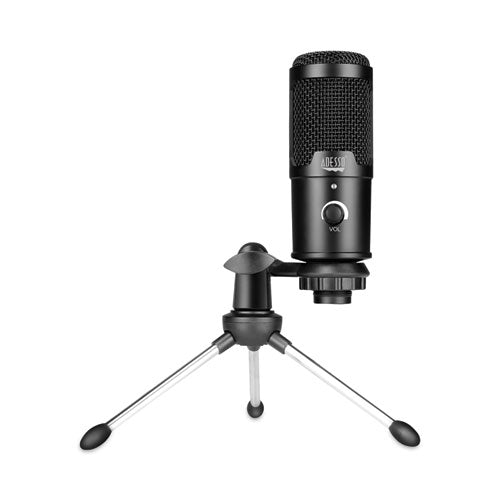 Image of Adesso Xtream M4 Cardioid Condenser Recording Microphone, Black