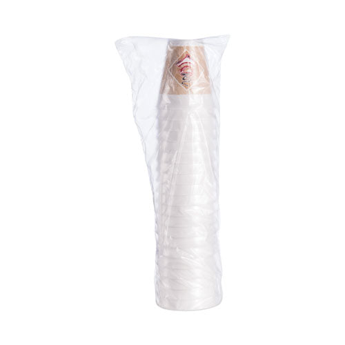 Image of Dart® Cafe G Foam Hot/cold Cups, 12 Oz, Brown/red/white, 20/pack