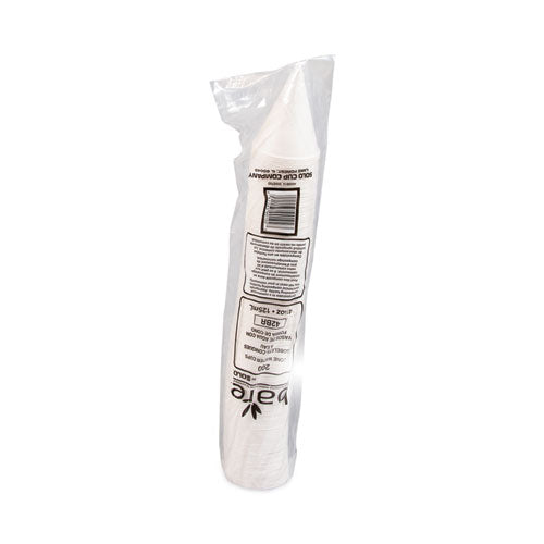 Image of SOLO® Bare Eco-Forward Treated Paper Cone Cups, 4.25 oz, White, 200/Bag, 25 Bags/Carton