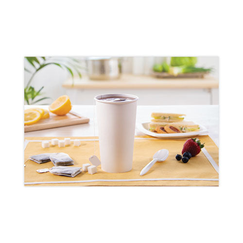 Image of SOLO® Single-Sided Poly Paper Hot Cups, 20 oz, White, 600/Carton