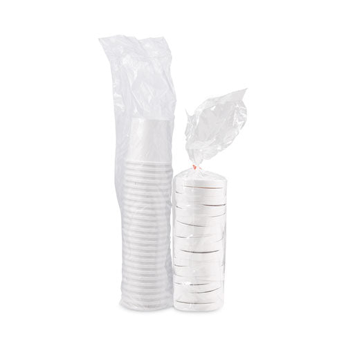 Image of SOLO® Flexstyle Double Poly Food Combo Packs, 16 oz, White, Paper, 25/Pack, 10 Packs/Carton