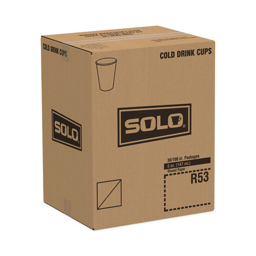 Image of SOLO® Symphony Design Paper Water Cups, 5 oz, 100/Bag, 30 Bags/Carton