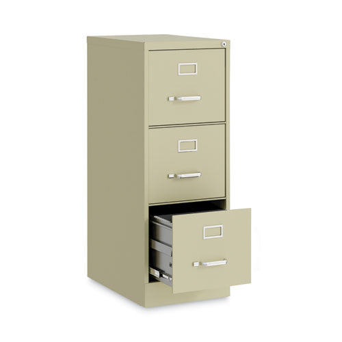 Image of Alera® Three-Drawer Economy Vertical File, Letter-Size File Drawers, 15" x 22" x 40.19", Putty