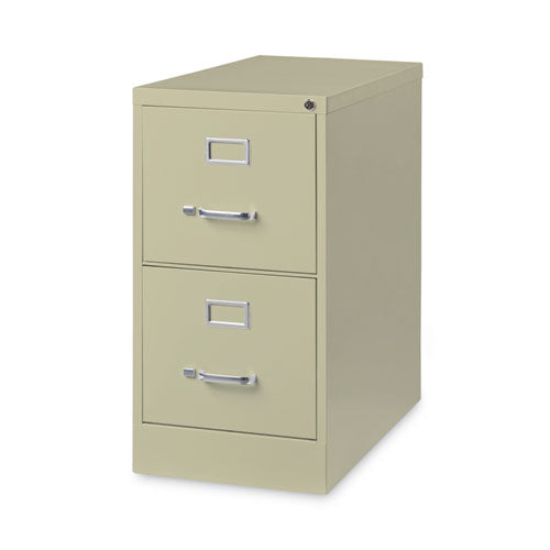 Image of Alera® Two-Drawer Economy Vertical File, Letter-Size File Drawers, 15" x 26.5" x 28.37", Putty