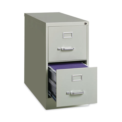 Image of Alera® Two-Drawer Economy Vertical File, Letter-Size File Drawers, 15" x 26.5" x 28.37", Light Gray