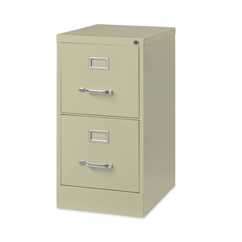 Image of Alera® Two-Drawer Economy Vertical File, Letter-Size File Drawers, 15" x 22" x 28.37", Putty