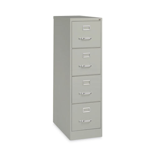 Image of Alera® Four-Drawer Economy Vertical File, Letter-Size File Drawers, 15" x 26.5" x 52", Light Gray