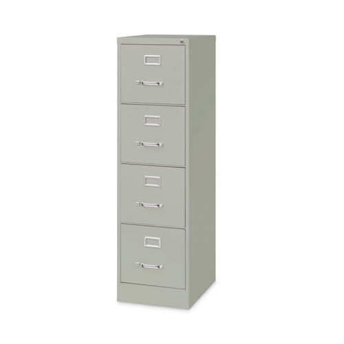 Image of Alera® Four-Drawer Economy Vertical File, Letter-Size File Drawers, 15" x 22" x 52", Light Gray