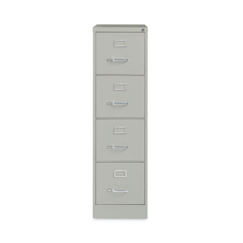 Image of Alera® Four-Drawer Economy Vertical File, Letter-Size File Drawers, 15" x 26.5" x 52", Light Gray