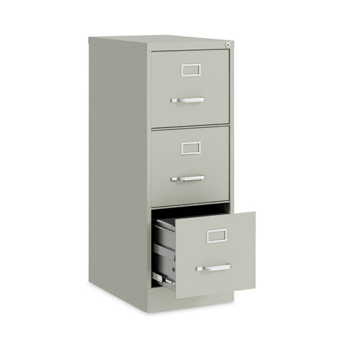 Image of Alera® Three-Drawer Economy Vertical File, Letter-Size File Drawers, 15" x 22" x 40.19", Light Gray