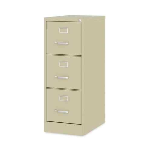 Image of Alera® Three-Drawer Economy Vertical File, Letter-Size File Drawers, 15" x 22" x 40.19", Putty
