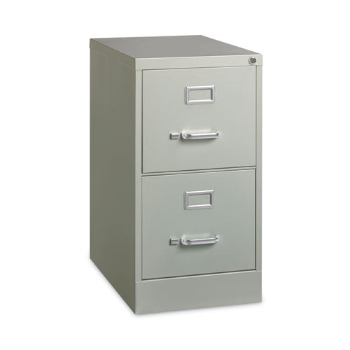Image of Alera® Two-Drawer Economy Vertical File, Letter-Size File Drawers, 15" x 22" x 28.37", Light Gray