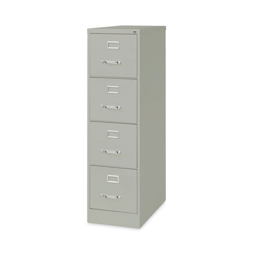 Image of Alera® Four-Drawer Economy Vertical File, Letter-Size File Drawers, 15" x 26.5" x 52", Light Gray