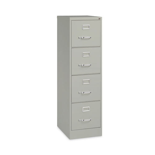 Image of Alera® Four-Drawer Economy Vertical File, Letter-Size File Drawers, 15" x 22" x 52", Light Gray