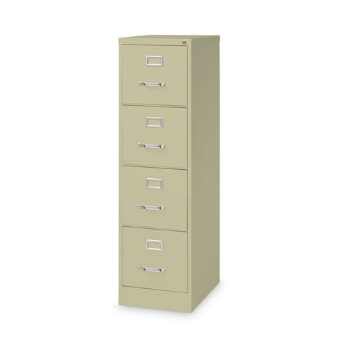 Image of Alera® Four-Drawer Economy Vertical File, Letter-Size File Drawers, 15" x 22" x 52", Putty