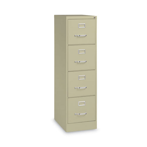 Image of Alera® Four-Drawer Economy Vertical File, Letter-Size File Drawers, 15" x 22" x 52", Putty