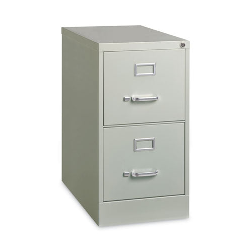 Image of Alera® Two-Drawer Economy Vertical File, Letter-Size File Drawers, 15" x 26.5" x 28.37", Light Gray