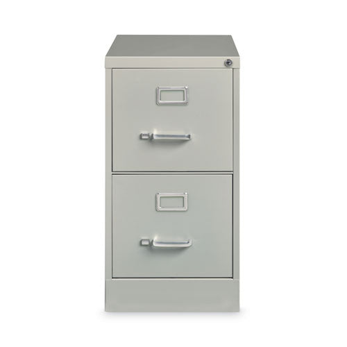 Image of Alera® Two-Drawer Economy Vertical File, Letter-Size File Drawers, 15" x 26.5" x 28.37", Light Gray