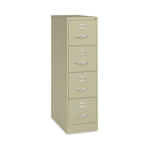 Image of Alera® Four-Drawer Economy Vertical File, Letter-Size File Drawers, 15" x 26.5" x 52", Putty