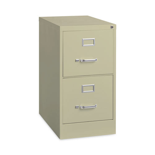Image of Alera® Two-Drawer Economy Vertical File, Letter-Size File Drawers, 15" x 22" x 28.37", Putty