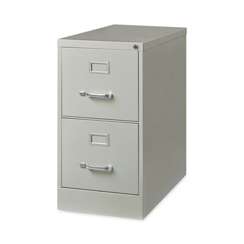 Image of Alera® Two-Drawer Economy Vertical File, Letter-Size File Drawers, 15" x 26.5" x 28.37", Light Gray