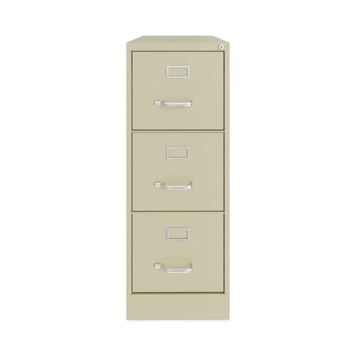Image of Alera® Three-Drawer Economy Vertical File, Letter-Size File Drawers, 15" x 22" x 40.19", Putty