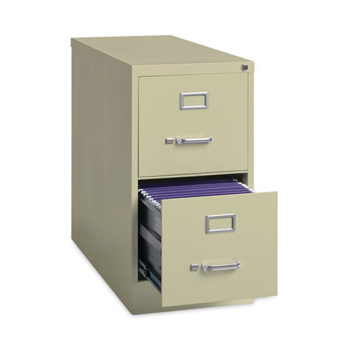 Image of Alera® Two-Drawer Economy Vertical File, Letter-Size File Drawers, 15" x 26.5" x 28.37", Putty