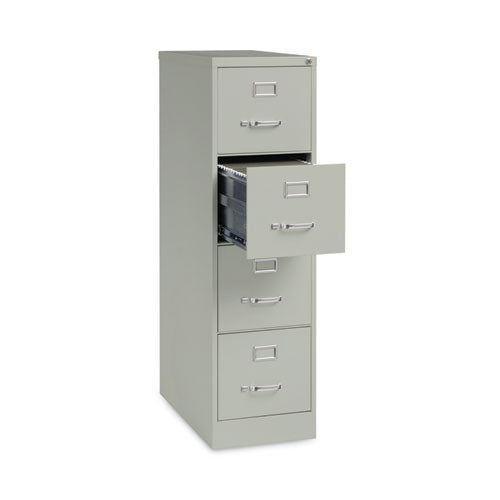 Image of Alera® Four-Drawer Economy Vertical File, Letter-Size File Drawers, 15" x 26.5" x 52", Light Gray