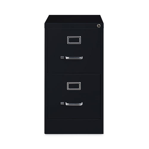 Image of Alera® Two-Drawer Economy Vertical File, Letter-Size File Drawers, Black, 15" x 22" x 28.37"