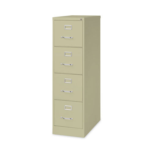 Image of Alera® Four-Drawer Economy Vertical File, Letter-Size File Drawers, 15" x 26.5" x 52", Putty