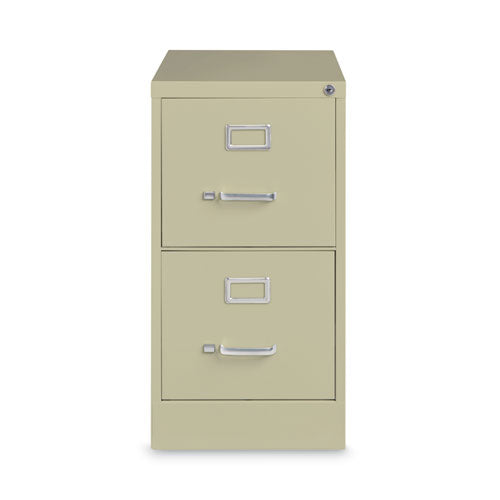 Image of Alera® Two-Drawer Economy Vertical File, Letter-Size File Drawers, 15" x 26.5" x 28.37", Putty