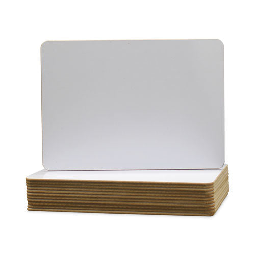 Image of Flipside Dry Erase Board, 12" x 9.5", White Surface, 12/Pack