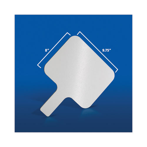 Image of Flipside Dry Erase Paddle, 9.75" x 8", White Surface, 12/Pack