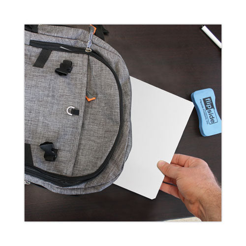 Image of Flipside Dry Erase Board, 12" x 9", White Surface, 24/Pack