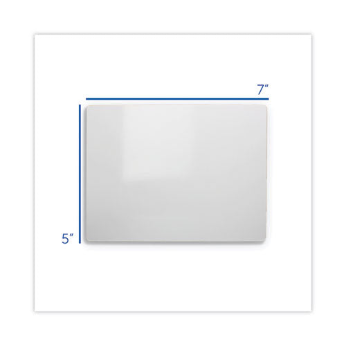 Image of Flipside Dry Erase Board, 7" x 5", White Surface, 12/Pack
