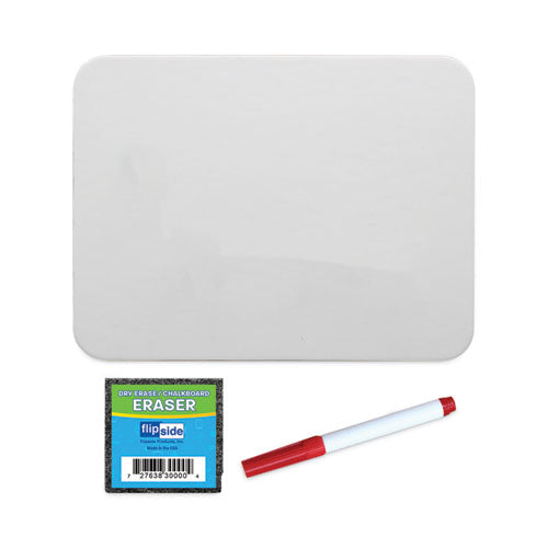 Image of Flipside Dry Erase Board Set, 12" x 9", White Surface, 12/Pack