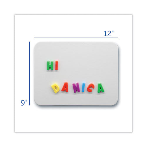 Image of Flipside Magnetic Dry Erase Board, 12" x 9", White Surface