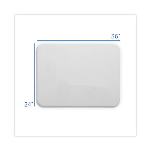 Image of Flipside Magnetic Dry Erase Board, 36" x 24", White Surface