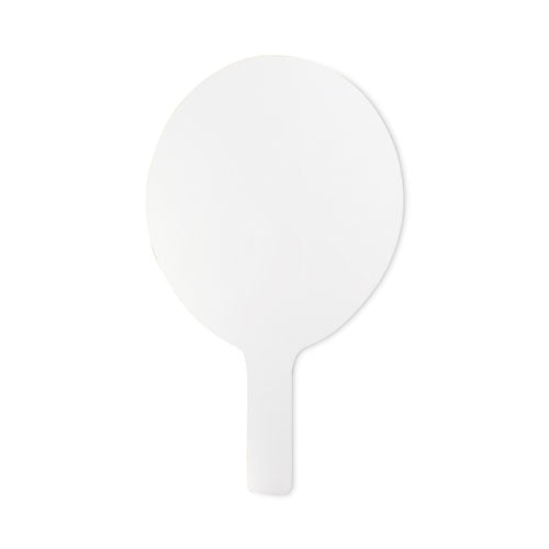 Image of Flipside Dry Erase Paddle, 12" x 7", White Surface, 12/Pack