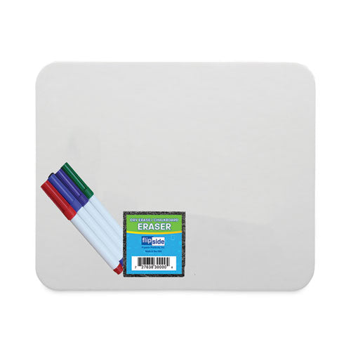 Image of Flipside Magnetic Dry Erase Board Set, 12" x 9", White Surface, 12/Pack