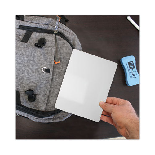 Image of Flipside Dry Erase Board, 5" x 7", White Surface, 12/Pack