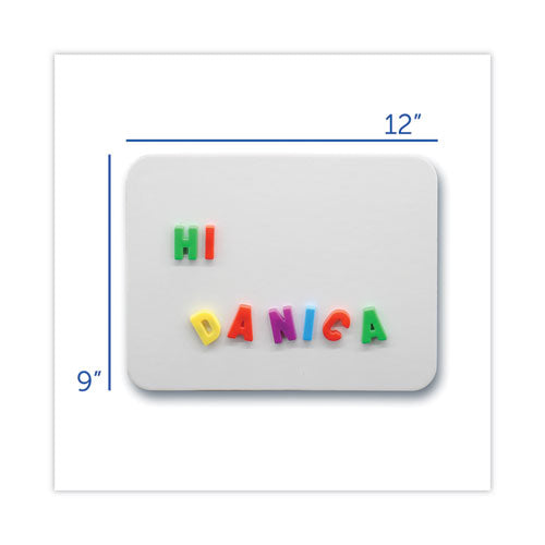 Image of Flipside Magnetic Dry Erase Board Set, 12" x 9", White Surface, 12/Pack