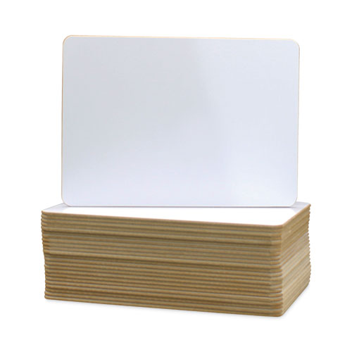 Image of Flipside Dry Erase Board, 9" x 6", White Surface, 24/Pack