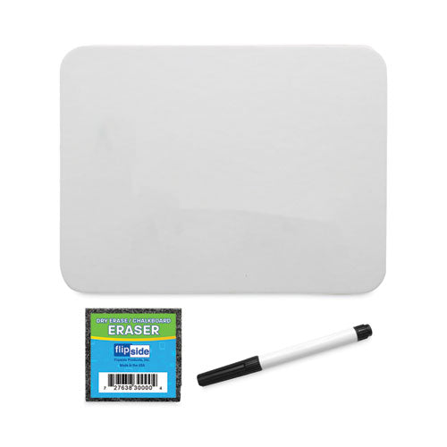 Image of Flipside Magnetic Dry Erase Board Set, 12" x 9", White Surface, 12/Pack