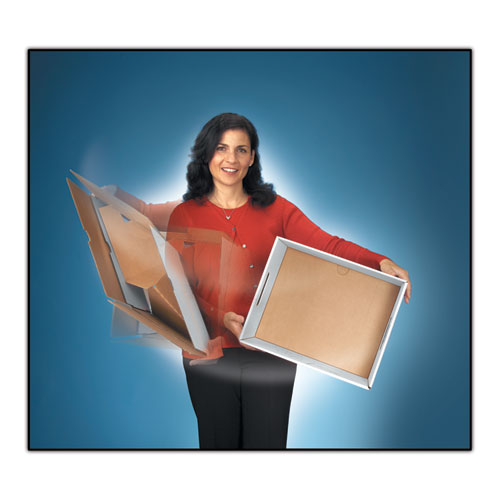 Image of Bankers Box® Data-Pak Storage Boxes, Letter Files, 13.75" X 17.75" X 13", White/blue, 12/carton