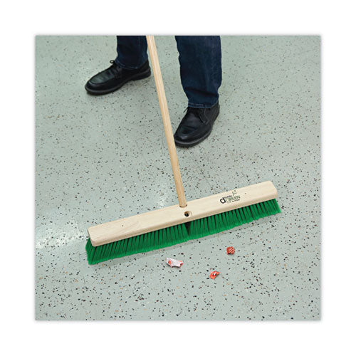 Image of Boardwalk® Threaded End Broom Handle, Lacquered Hardwood, 0.94" dia x 54", Natural